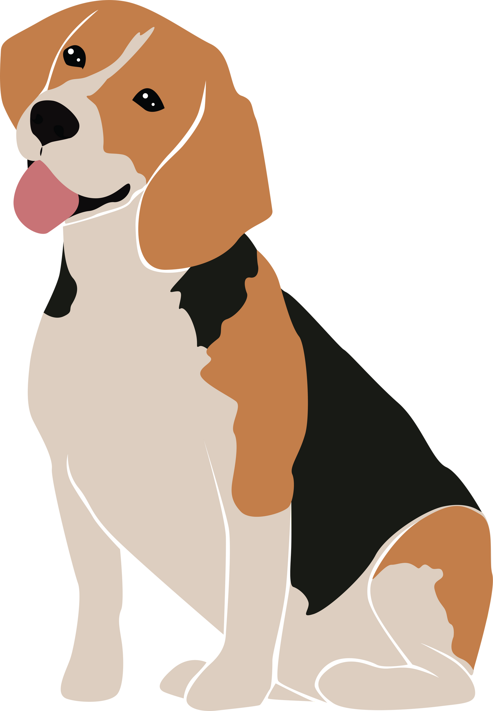 Abstract Beagle Clipart